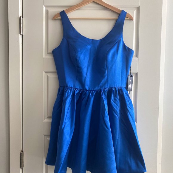 Vegeron Short Blue Formal Dress - Picture 3 of 4
